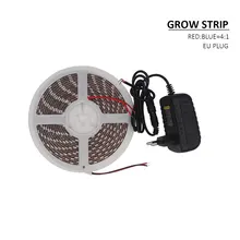 5m 5050 SMD Hydroponic Systems Led Plant grow light Waterproof Led Grow Strip Light 300LEDS 72W Full spectrum Grow Box dropship