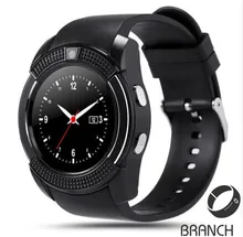 Branch Brand V8 Smart Watch support Sim TF Card Slot Bluetooth Clock 0.3M Camera MTK6261D Smart Watch for IOS Android pk tw64
