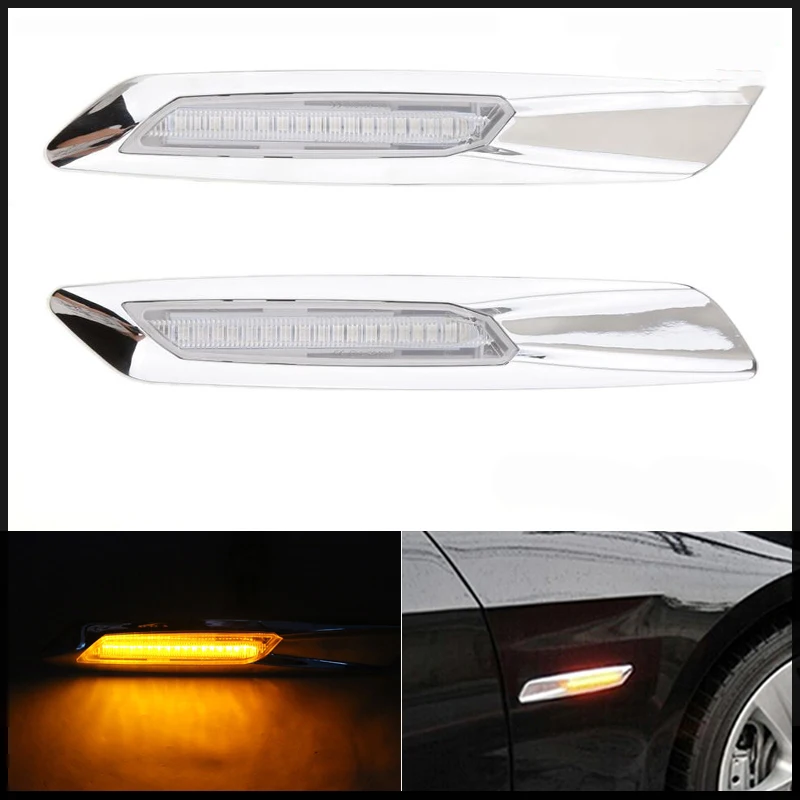 1-pair-Marker-Turn-signal-Lights-Auto-Car-LED-Fender-Side-Lamp-Amber-For-BMW-E81
