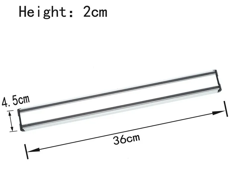 36x4 см Высококачественная твердая Магнитная подставка для ножей алюминиевый блок из сплава Магнитный нож держатель для ножей из нержавеющей стали