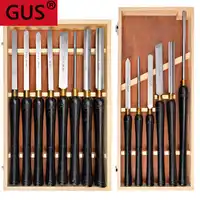 1 set of woodworking turning tool set HSS high speed steel semicircle knife hand-held wooden turning tool extended lathe tool se