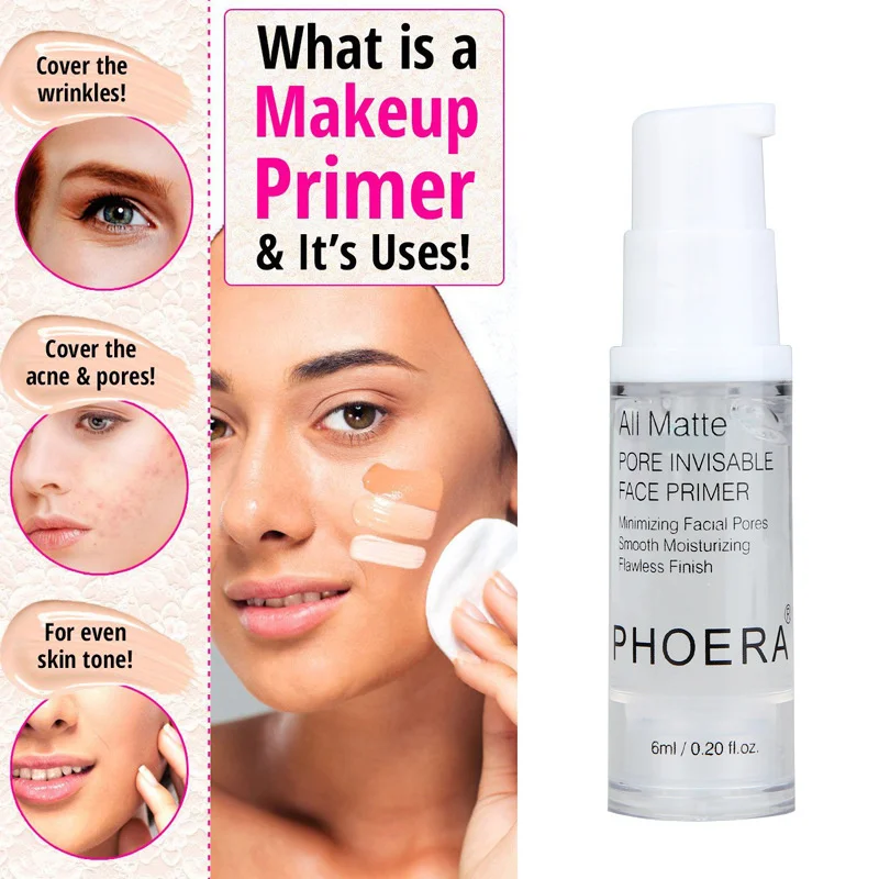 

PHOERA Women Setting face Spray Makeup Refreshing Moisturizing Matte Finish Primer Oil-control Long Lasting Base Maquiagem TSLM1