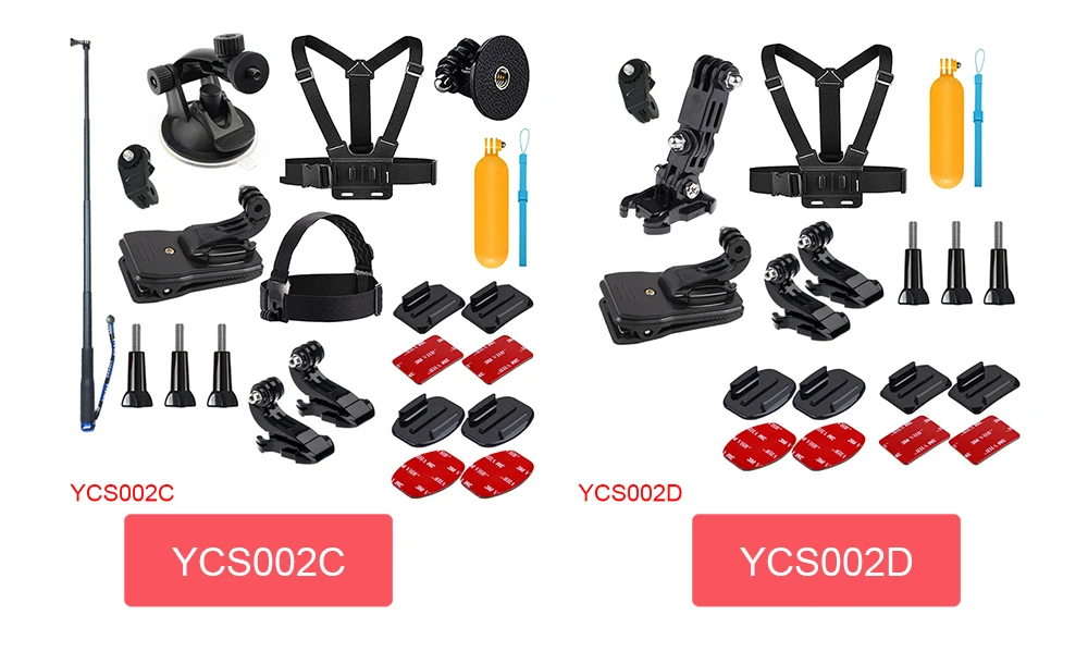 Набор аксессуаров для экшн-камеры GoPro Hero 7 6 5 4 Black Xiaomi Yi 4K Sjcam Sj4000 Eken H9r Go Pro крепление для sony Nikon