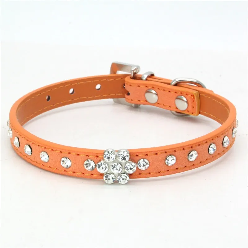 Traumdeutung Small Cats Collars Kitten Necklace Animals Accessories Leash Pet Dogs Product Collars Rhinestone collier huisdier