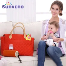 SUNVENO Nouveau Sac à Couches De Marque Pour Mammy Argyle Vérifié Matelassé Femmes Maman De Mode Bébé Sac À Langer Fourre-Tout Multicolore