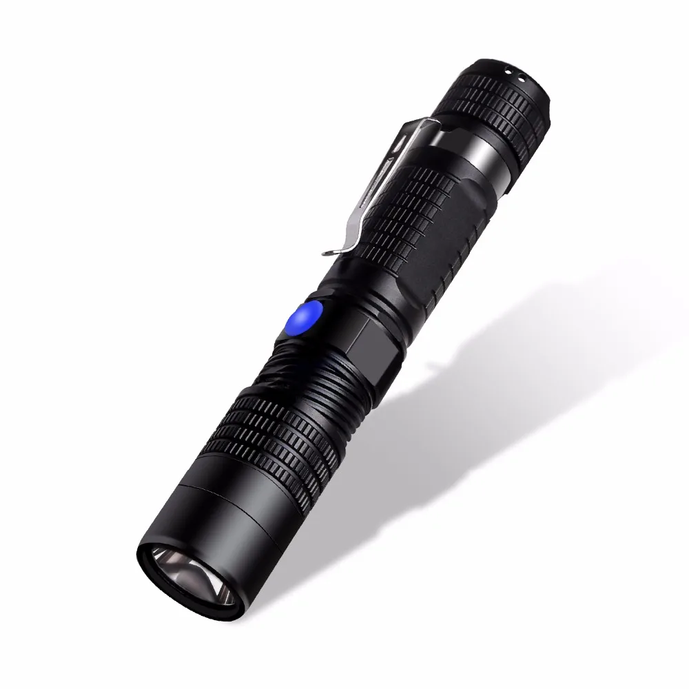 Russia LED Flashlight with Power Bank Mode 18650 Tactical Flashlight Powerful LED Torch USB
