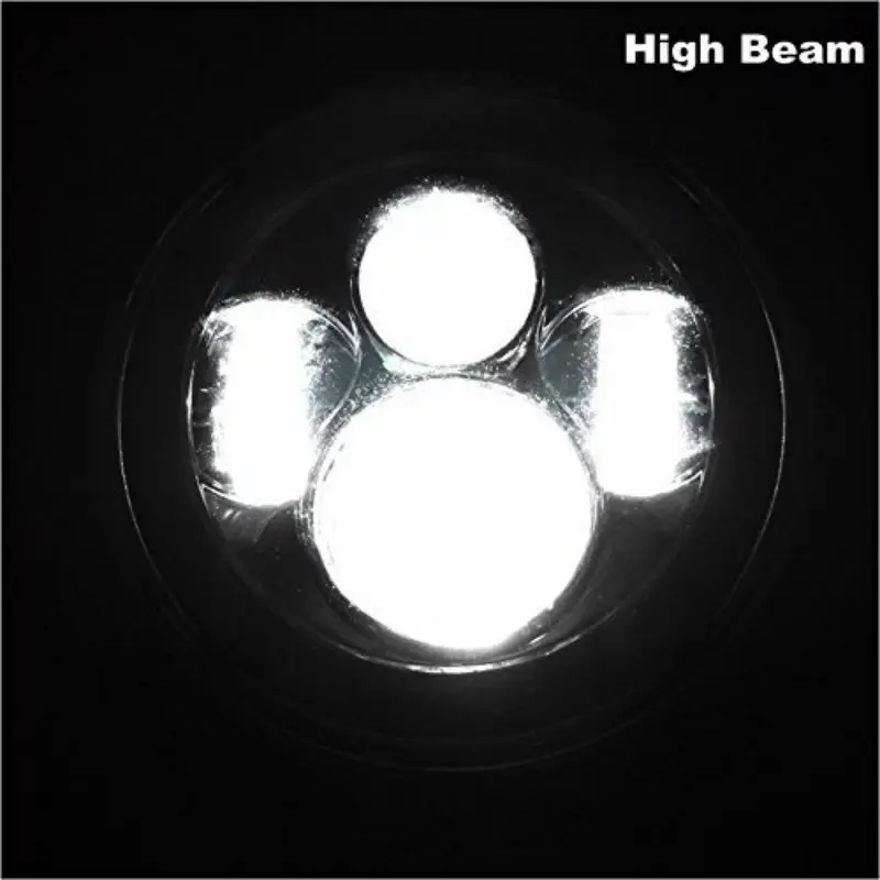 40w 7inch black jeep headlight6800