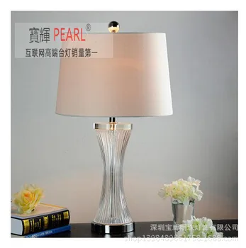 

TUDA 35x65cm Free shipping K9 Crystal Table Lamp Modern Minimalist Style Table Lamp For Sitting Room Study Room Bedroom E27