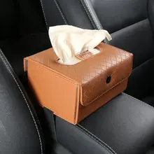 Автомобильный солнцезащитный козырек полиуретановая кожа коробка авто клип держатель бумажные салфетки, аксессуары