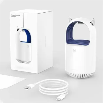 

5W LED Electric Mosquito Killer Lamp Bulb Bug Insect Zapper Pest Trap Light USB Home Outdoor