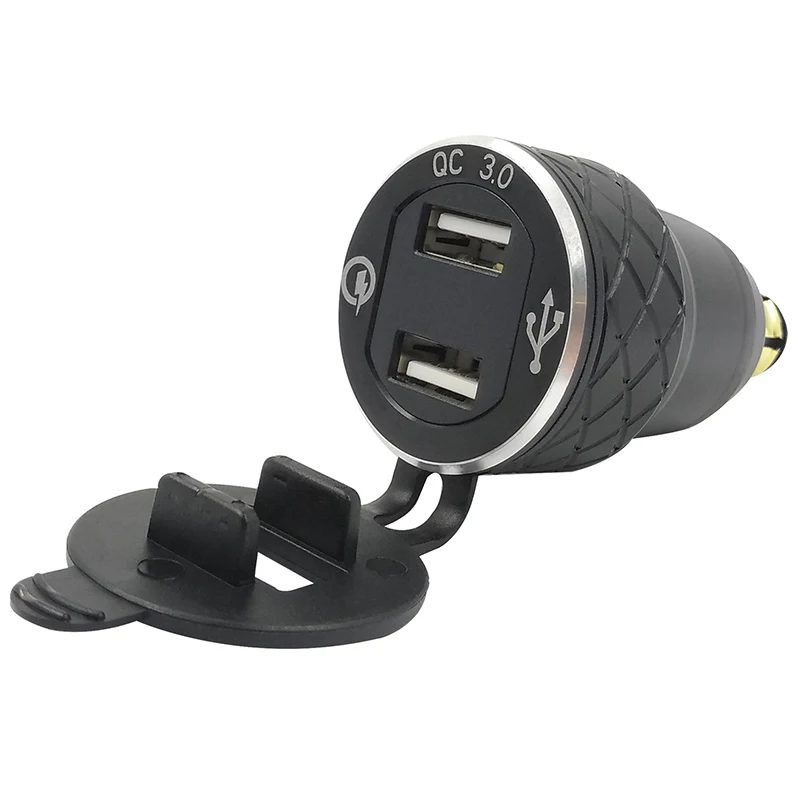 Быстрое зарядное устройство с двумя USB портами для прикуривателя BMW F650 F700 R1200 F800 GS