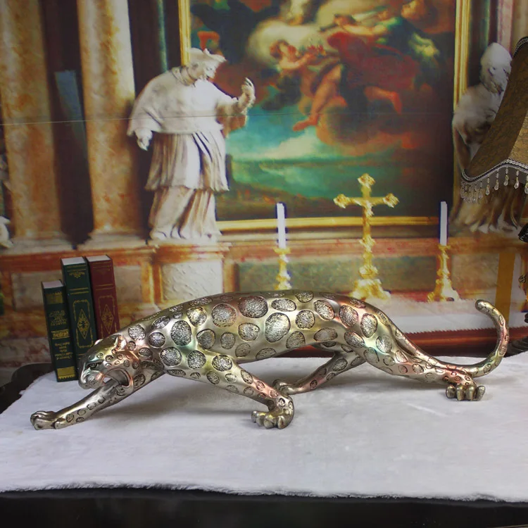 97cm Villa Club KTV Soft gold plating leopard son ornament ornaments No. |