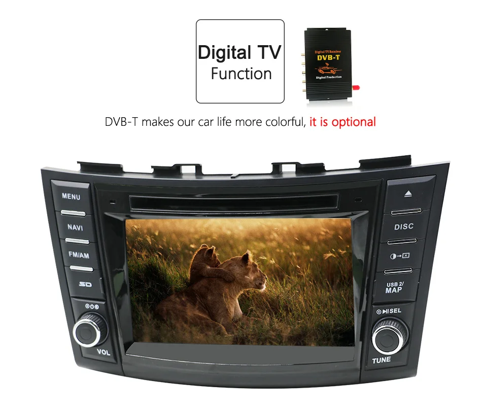 Flash Deal Eunavi 2 Din Android 8.1 Car Dvd Player For Suzuki Swift 2011 2012 Radio Stereo GPS With Steering Wheel Control Free Camera Map 13