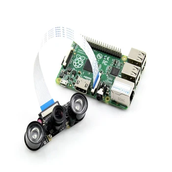 

500w Raspberry Pi Camra for Model B/B+ Night Vision Camera Module+ 2X Infrared Light For Raspberry Pi Webcam Video