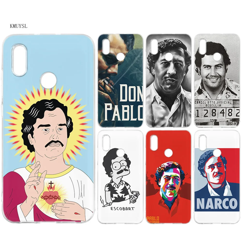 

KMUYSL Pablo Escobar Silicone Case Cover for Xiaomi Mi A2 Lite Redmi 6 6A Note 5 5A Pro Prime S2 Y2 6X A1 5X