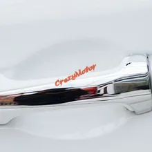 ABS хромированные дверные ручки крышки Накладка для Toyota RAV4 2013