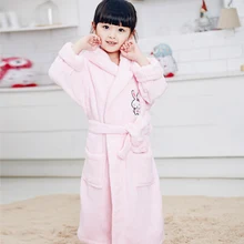 Банный халат для детей, банные халаты с капюшоном, махровое полотенце, халаты для девочек, розовый, синий, белый халат, пижамы для девочек, спа, вечерние купальный костюм, платья