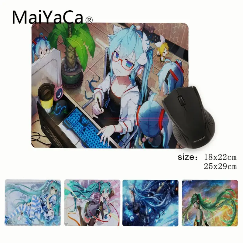 

MaiYaCa Hatsune Miku VOCALOID Customized laptop Gaming small mouse pad Rubber PC Computer Mousepad For PC Laptop Notebook