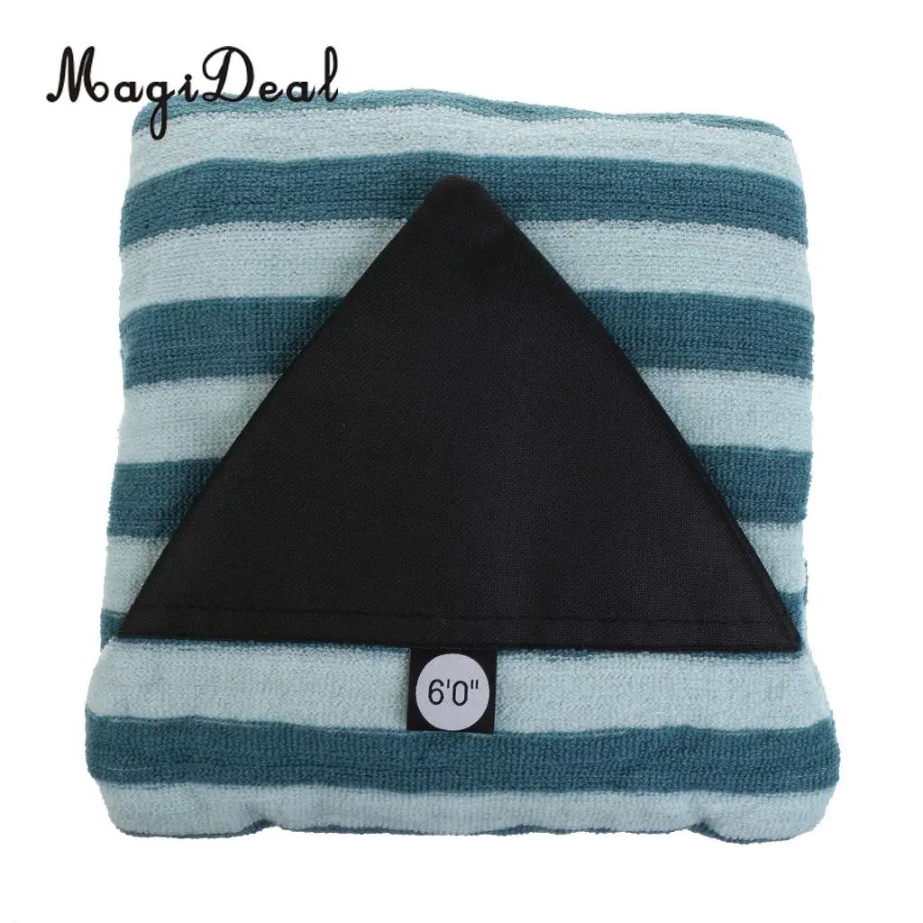 MagiDeal Surfboard Stretch Sock Bag Protector Travel Case, 3 Traction Pad Bar Grip