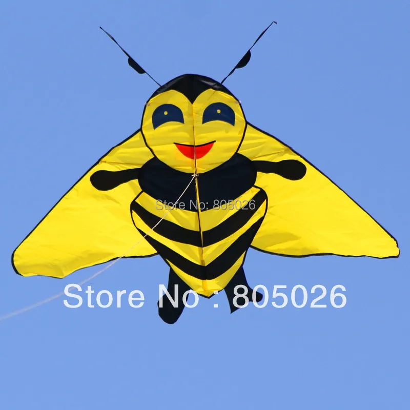 Free shipping new design lovely bee kite 10pcs/lot child kite flying higher nylon ripstop with