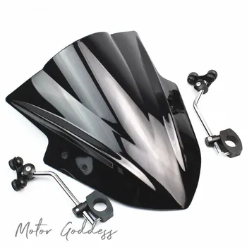 

Motorcycle Windshield Windscreen w/ Adjustable Bracket Wind Screen for Benelli TNT 600 BN600i BJ600 BJ300 BJ250 400NK 650NK