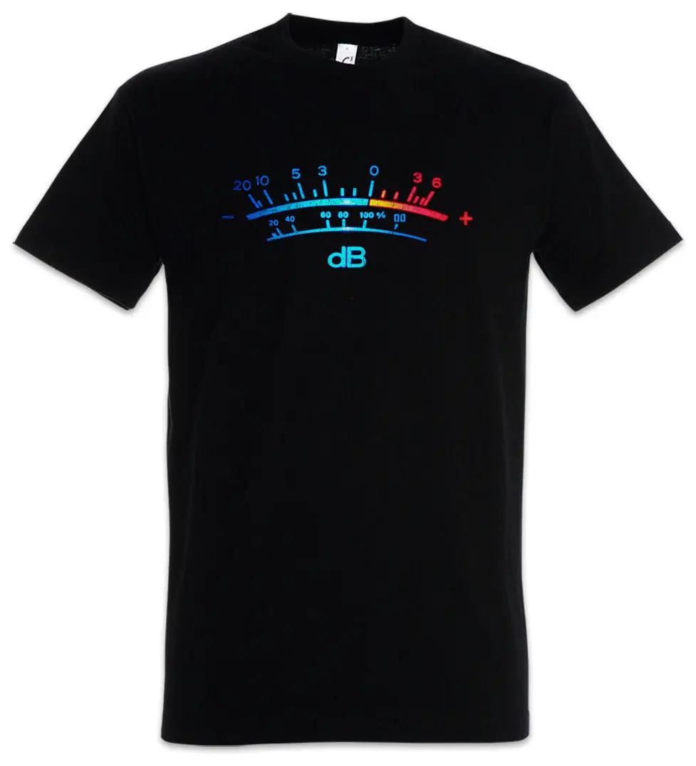 

DB Meter II T-Shirt Decibel Music Bass Retro Radio Cassette Tape Record Vinyl Cool Casual pride t shirt men Unisex New Fashion