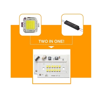 

10pcs/lot LED Chip DIY floodlight Lamp SMD 100W 50W 30W 20W 10W AC220V Smart IC For outdoor spotlight Cold White
