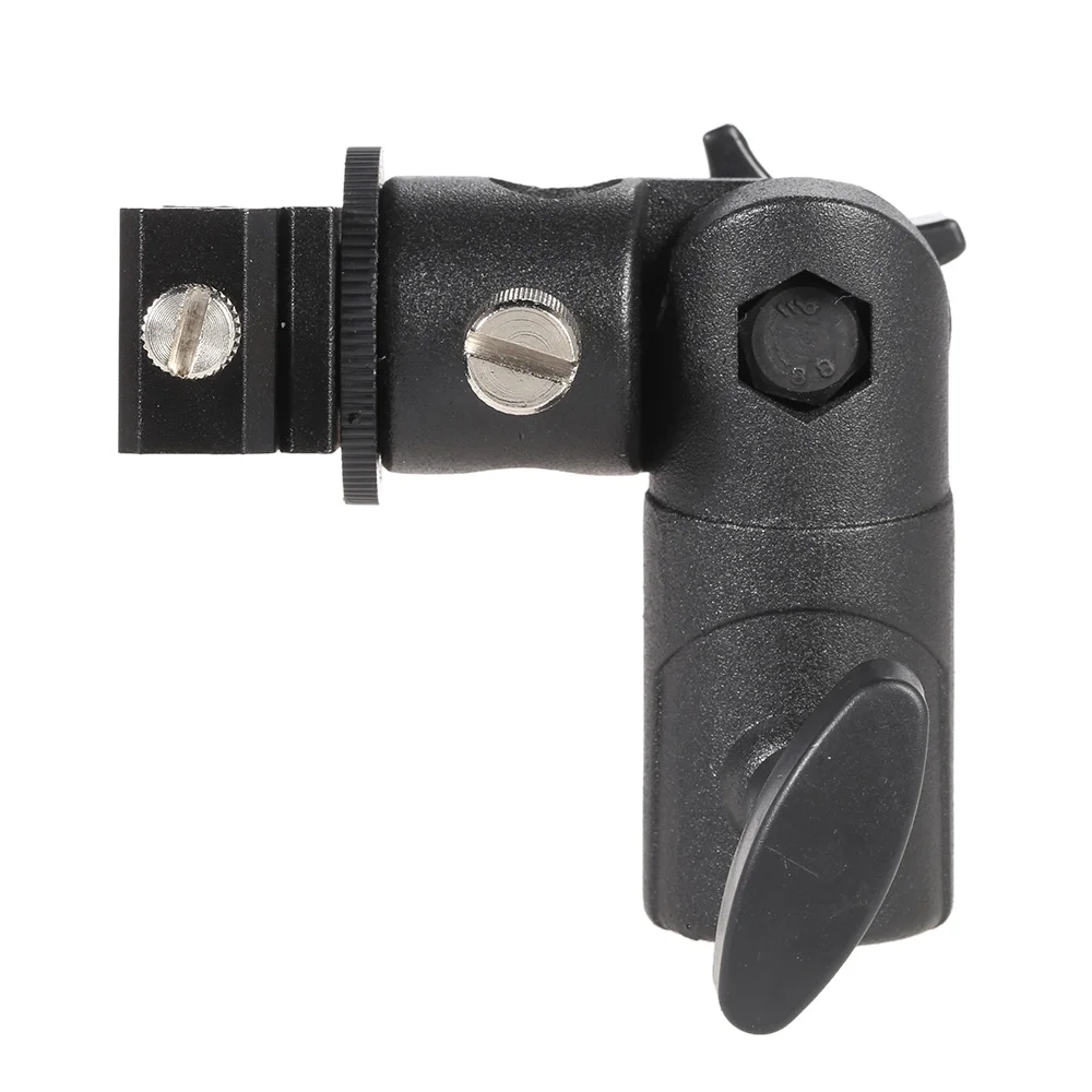 E Type Universal Metal Flash Hot Shoe Speedlite Umbrella Holder Light Stand Bracket with 1/4