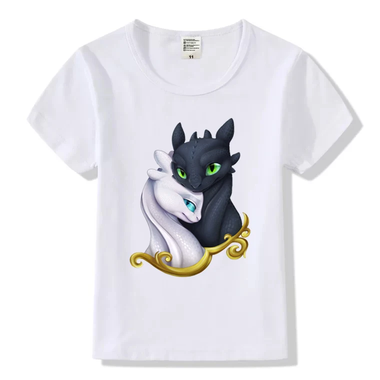 

New 2019 baby T-shirt cartoon movie toothless summer jacket T-shirt girl boy T-shirt baby clothes BHYCJ11