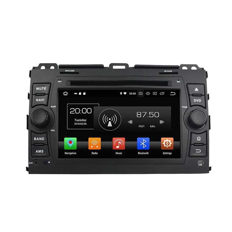 Sale HaiSunny 4G RAM Android 8.0 Car DVD For Toyota Land Cruiser Prado 120 2005-2009 32G Radio GPS Multimedia Player Head Unit 2