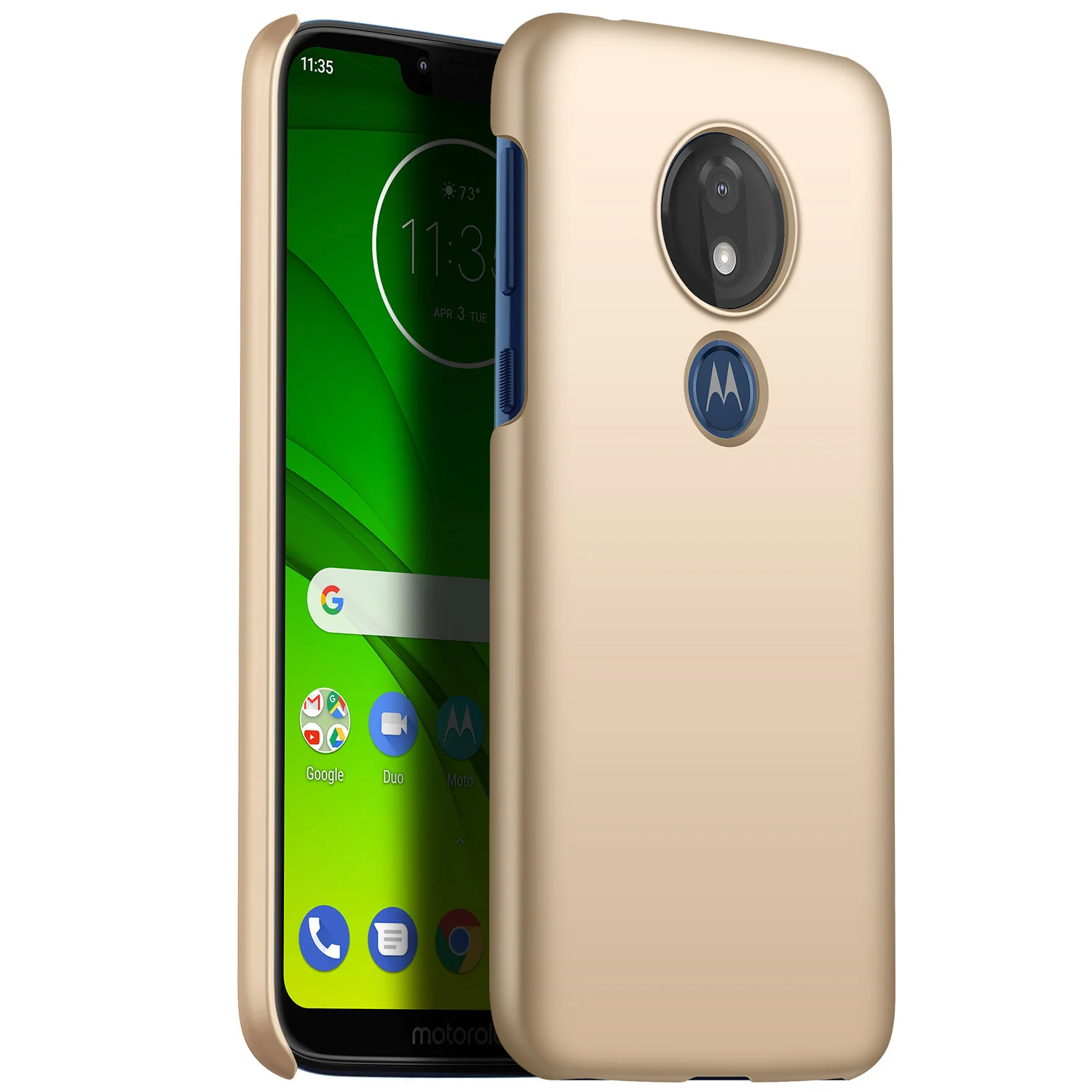 Для moto rola moto G7 power чехол роскошный высококачественный Жесткий ПК Тонкий матовый защитный чехол на заднюю панель для moto g7 power shell - Цвет: gold