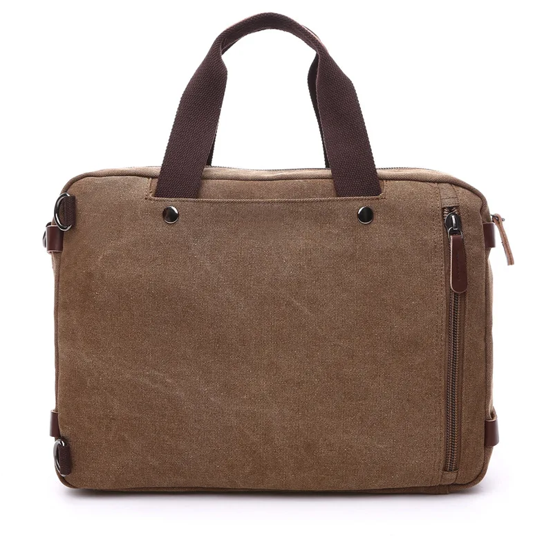 2019 Men Leisure Canvas Bag Multifunction Laptop Crossbody Handbag Travel Bags