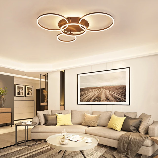 Chandelierrec Modern Led Ceiling Lights Ac85 265v Overhead Lighting Chandelierrec Modern Led Ceiling Lights Ac85 265v Overhead Lighting For Living Room Bedroom Decor Home Lamps