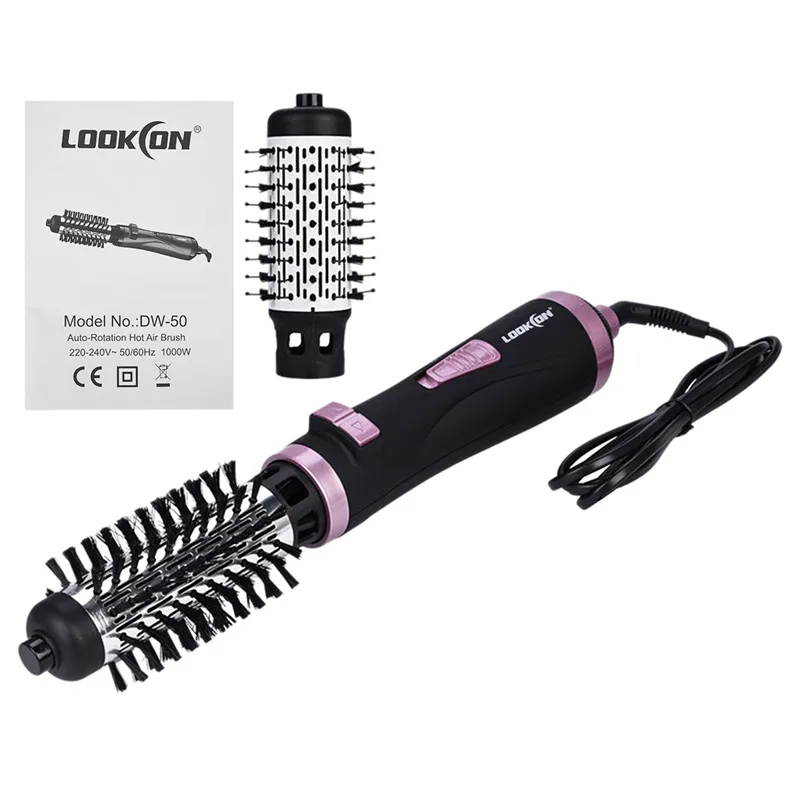 

220-240V Hair Dryer Brush Rotating Hair Comb Blow Dryer Multifunctional Hair Curler Styling Tool Professional Hairdryer Salon