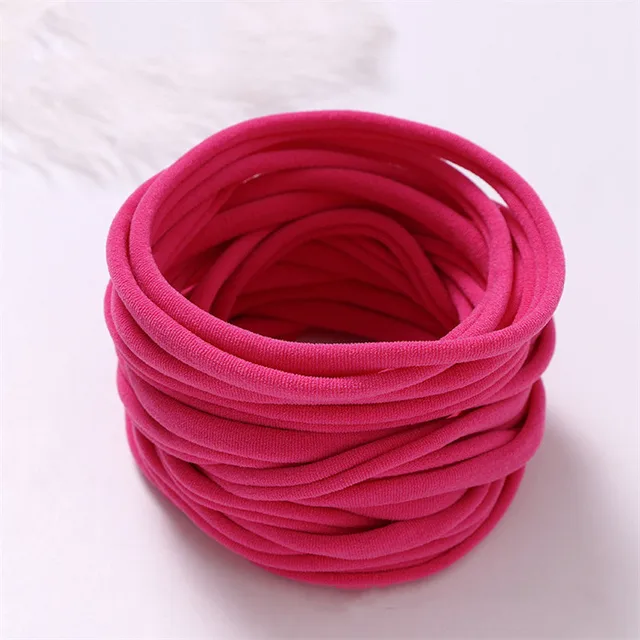 10pcs/lot Nylon Headband for Baby Girl DIY Hair Accessories Elastic Head Band Kids Children Fashion Headwear baby turban 21