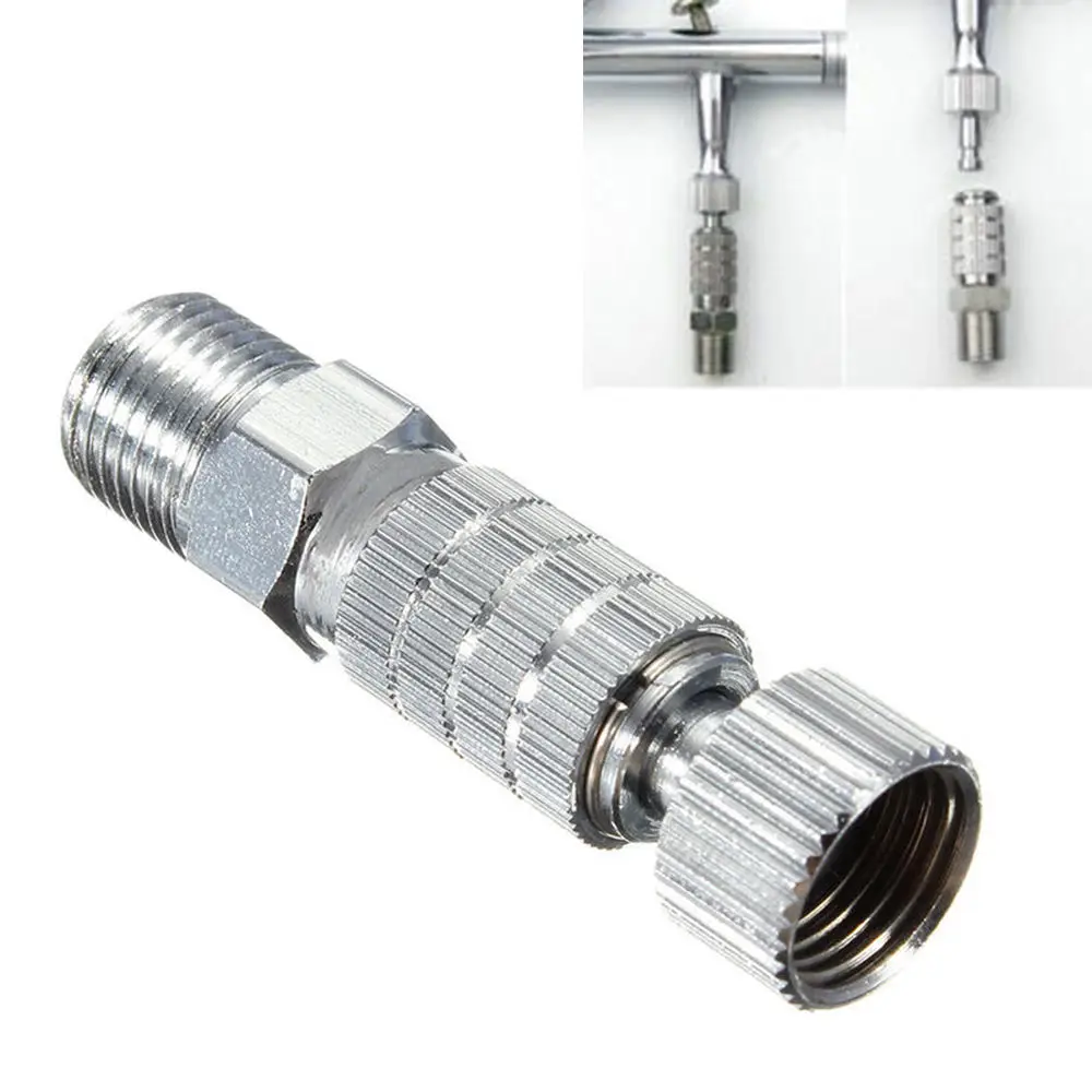 

Stainless Steel Airbrush Quick Release Adapter Coupling Connecter 1/8" Fittings Part 4cm Beauty equipment adapter