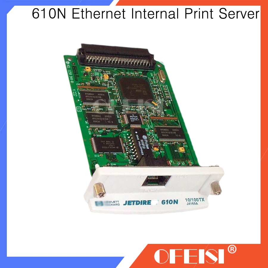 

Original JetDirect 610N J4169A 10/100tx Ethernet Internal Print Server Network Card for printer part and designjet plotter