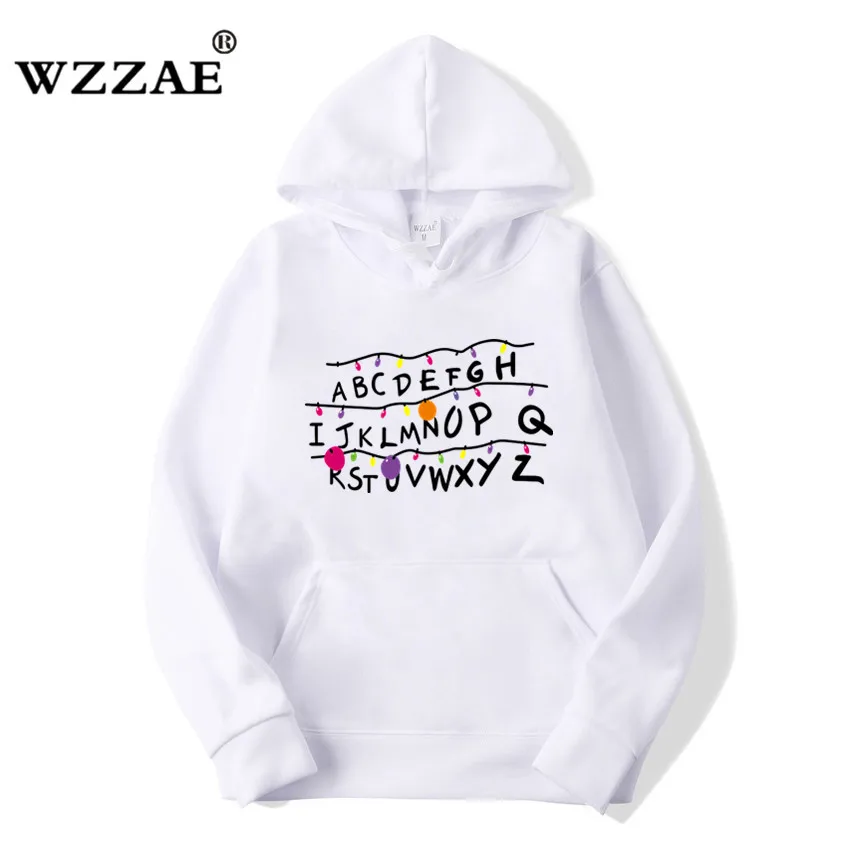 Мужская толстовка с капюшоном и принтом очень странные дела|mens hoodies and sweatshirts|brand