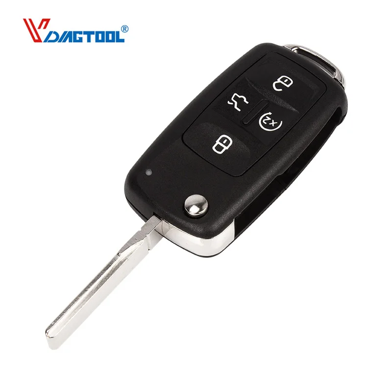 

Vdiagtool 4+1 5 buttons flip key shell Replacement Folding Remote Control Key Cover Car Keys For SKODA VOLKSWAGEN For VW Sharan