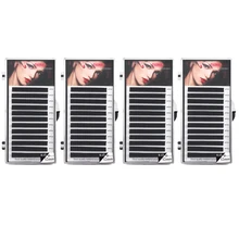 4 коробки 0,05 0,07 качество наращивание ресниц шелковые ресницы Индивидуальные ресницы Накладные норковые пушистые мягкие ресницы