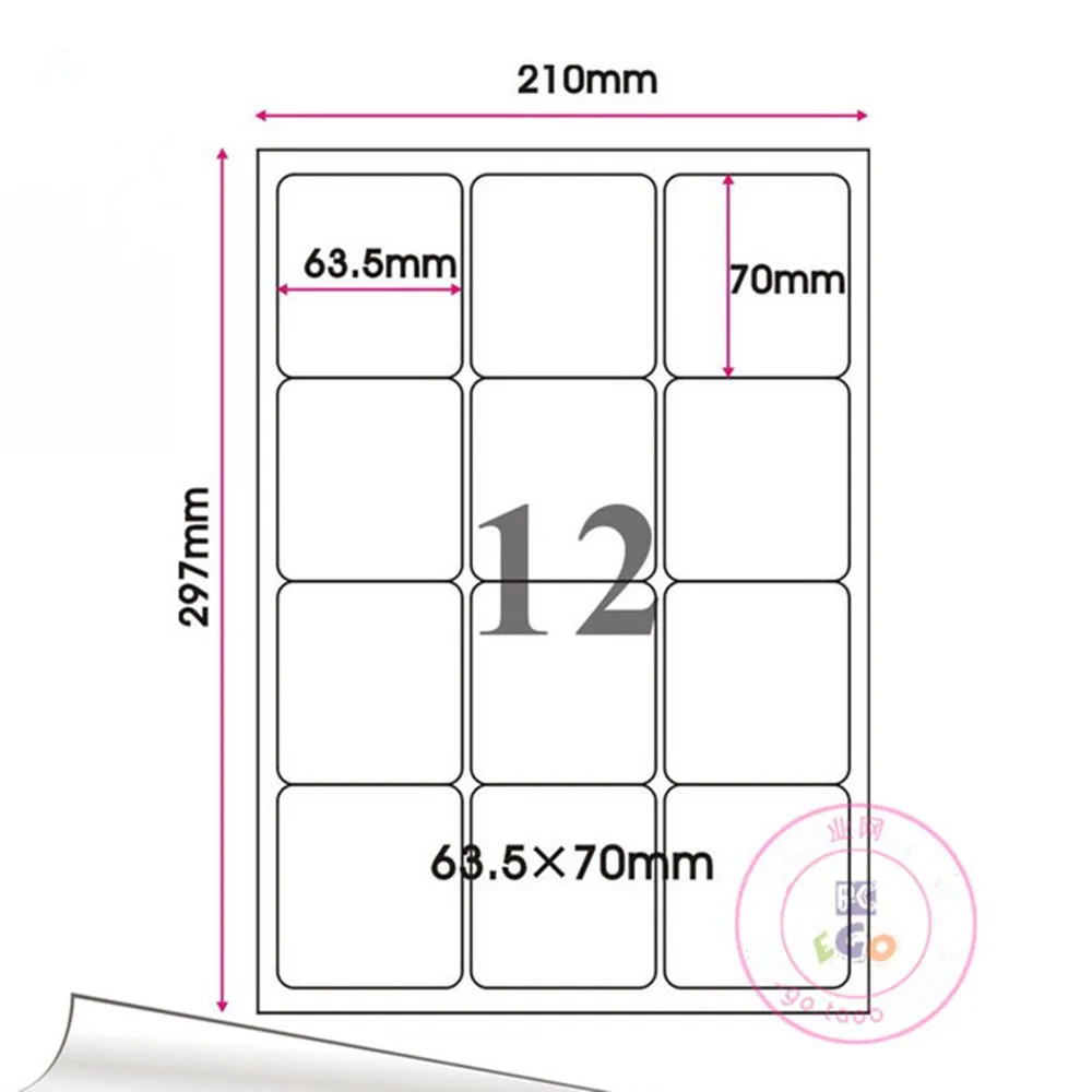 Matte White 9 Sizes A4 Kradt Paper Square Round Angle Printable Paper ...