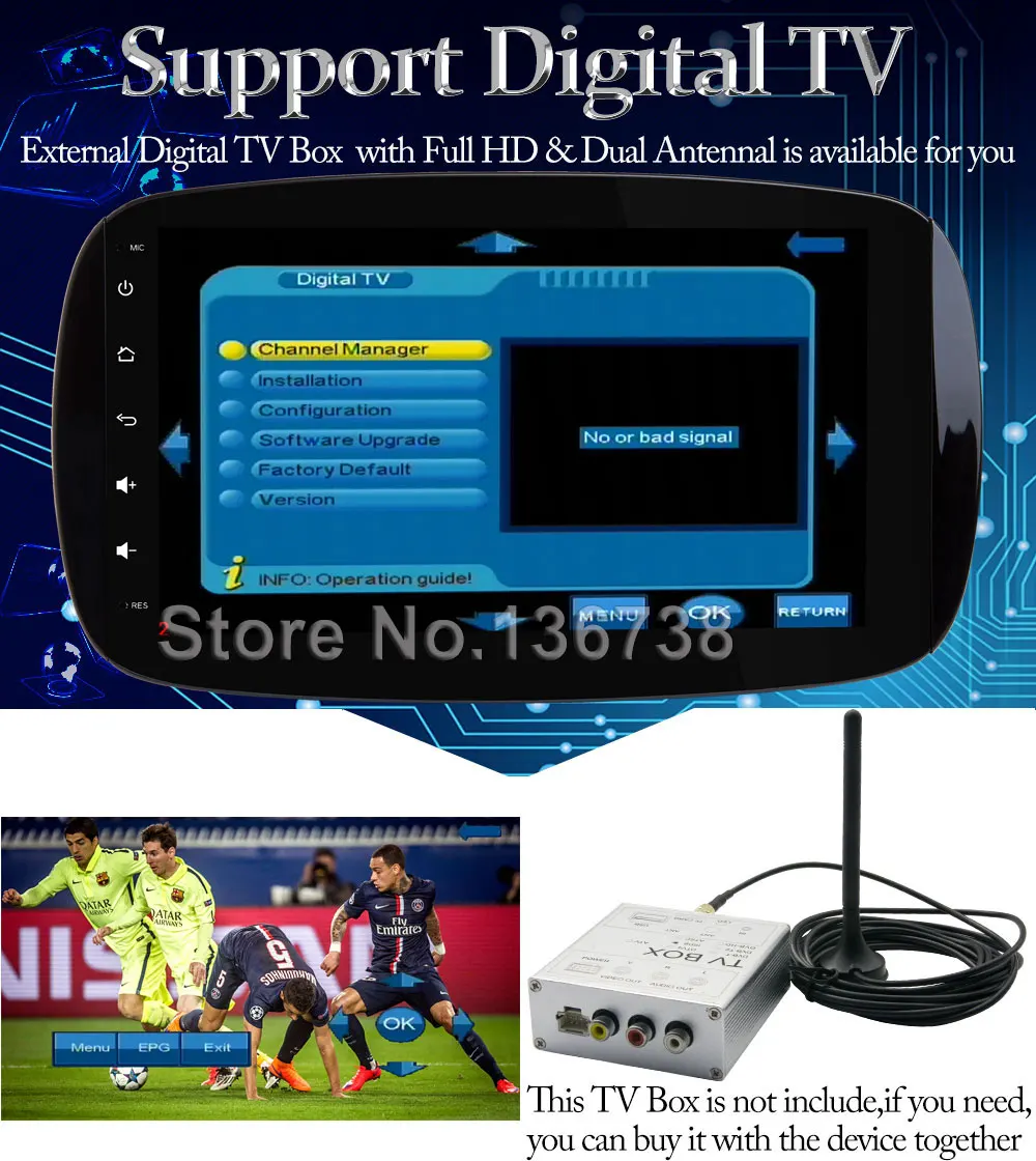 Discount IPS 8 Core Android 8.1 Car DVD Multimedia Radio Stereo GPS Player For Mercedes Benz Smart Fortwo 2015 2016 2017 4GB RAM+32GB ROM 23