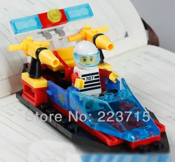 

Free Shipping!*Airboat* DIY enlighten block bricks,Compatible With other Assembles Particles