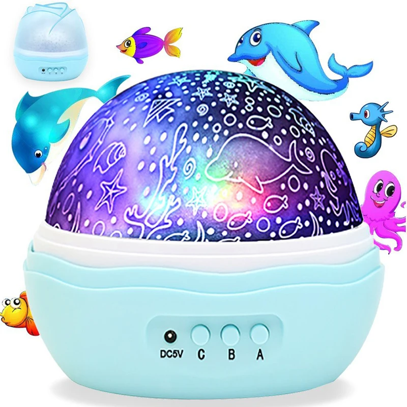 12 Soft color Light Music Projector Night Light Rotating Starry LED