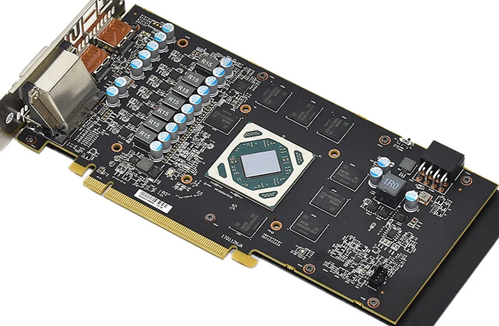 Водяной блок BYKSKI для XFX RX480 RS / RX590 Fatboy/HIS RX 580 IceQ X2 OC 8 Гб (HS 580R8LCBR) с полным покрытием GPU