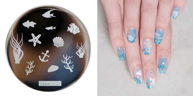 

2016 Hot Exclusively Nail Art Stamp Stamping Image Template Plate HEHE Series1 *** hehe-12 *** NEW 1PC Free Shipping