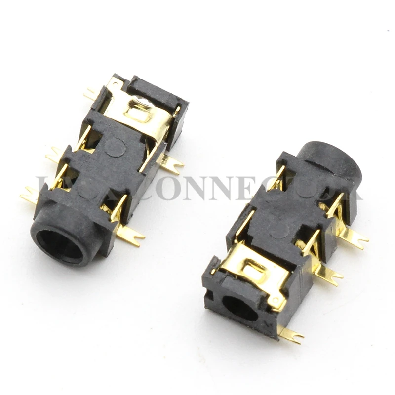 20PCS PJ 327A 5P SMD Patch Headphone Socket Connector Audio Jack Gold Plated PJ327Ain