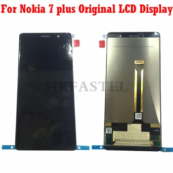 

HKFASTEL for Nokia E7 Plus ORIGINAL LCD Display for Nokia 7 Plus 7Plus 6.0" LCD Display Touch Screen TA-1062 LCD Digitizer