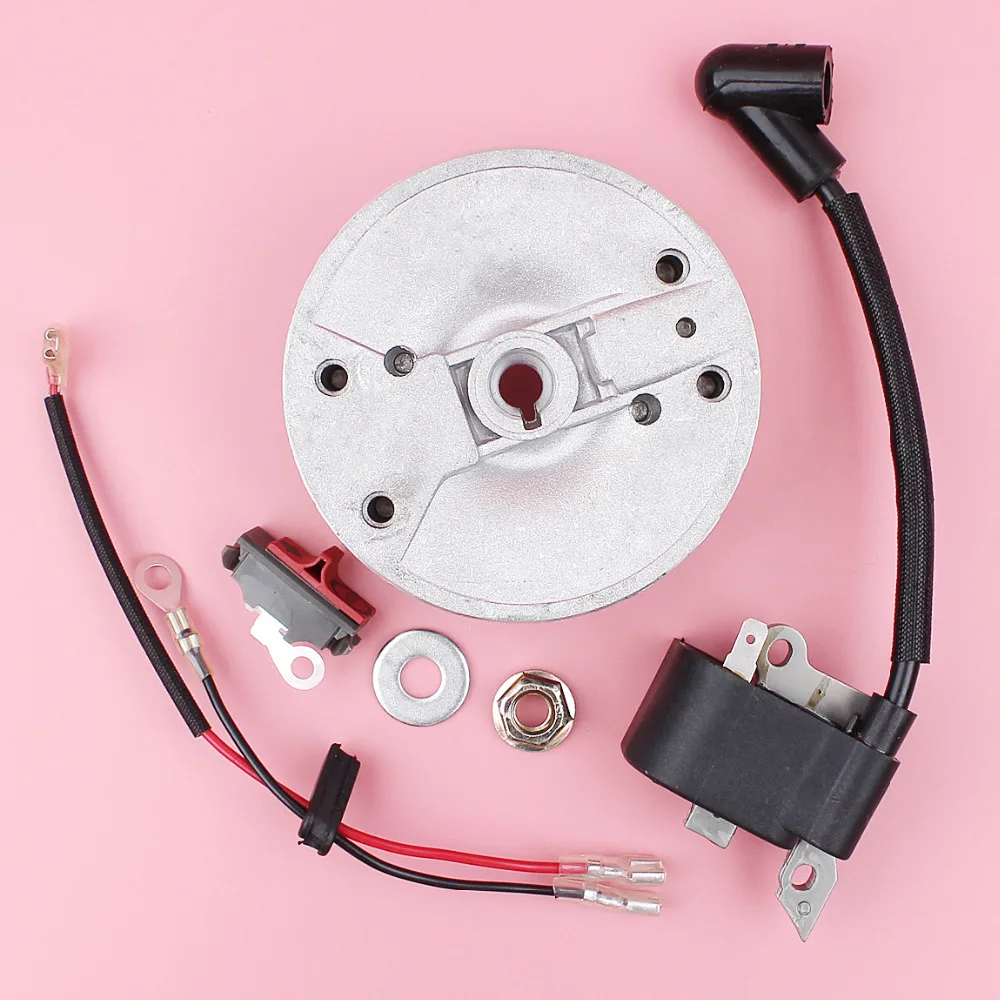 Ignition Coil Module Flywheel On Off Stop Switch For Husqvarna 137 142 Chainsaw Spare Parts