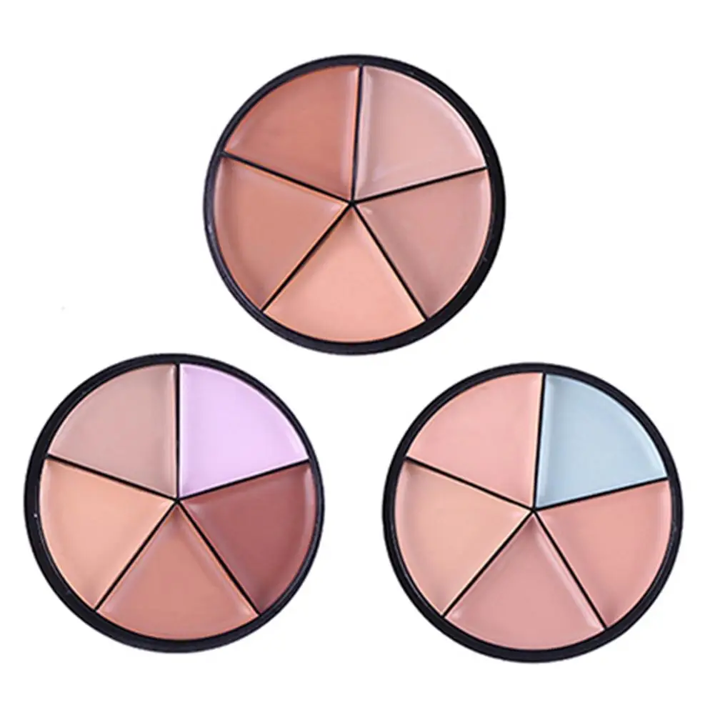 

FaRRES Natural Professional Concealer Palettes 5 Colors Makeup Foundation Facial Face Cream Cosmetic Make Up Color Brush